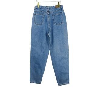 Brittania Blue 1990s Vintage Mom Jeans Baggy Fit Tapered Yoke Jeans 30"